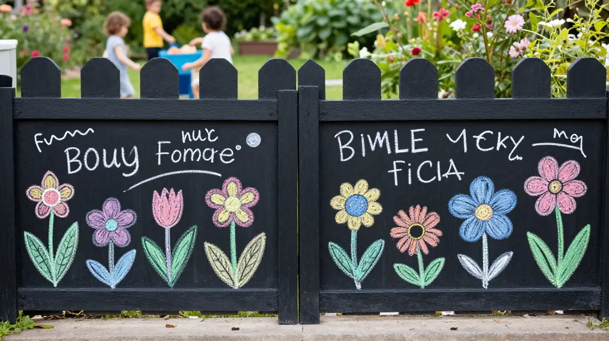 Chalkboard Fence Panels