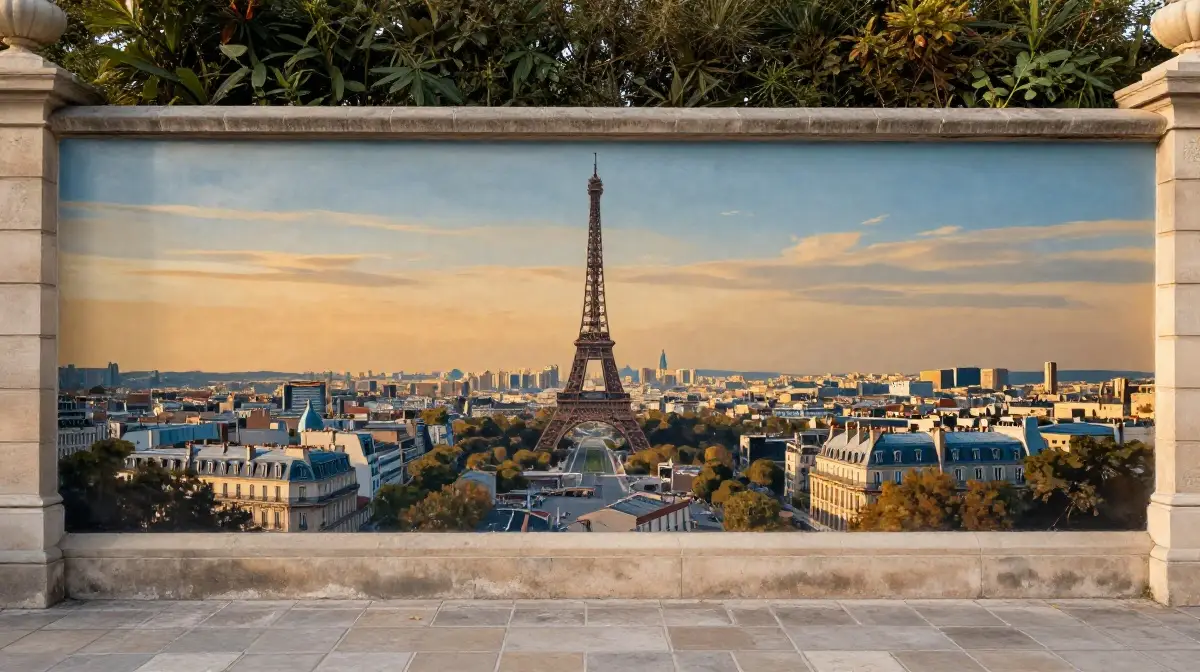 Cityscape and Landmark Mural