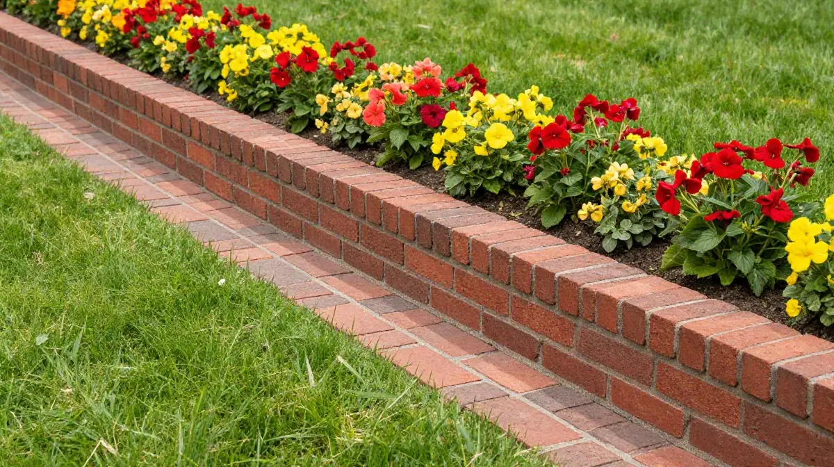 Classic Brick Garden Edging