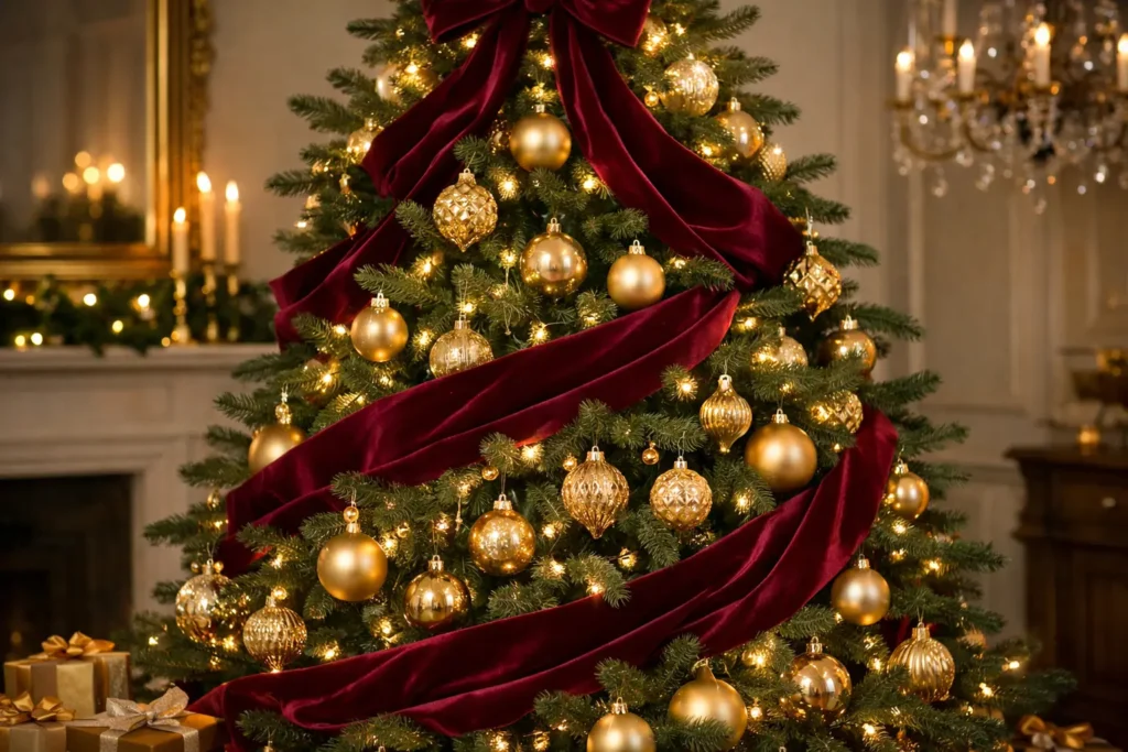 Classic Velvet Ribbon in Deep Burgundy