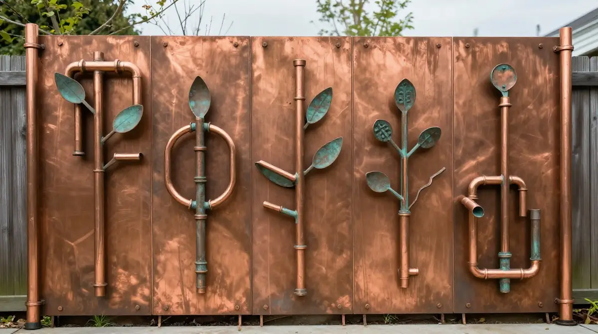 Copper Pipe Sculptures