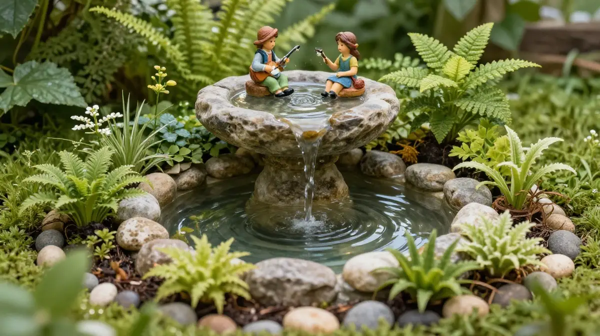 Create a Fairy Garden Around a Water Feature