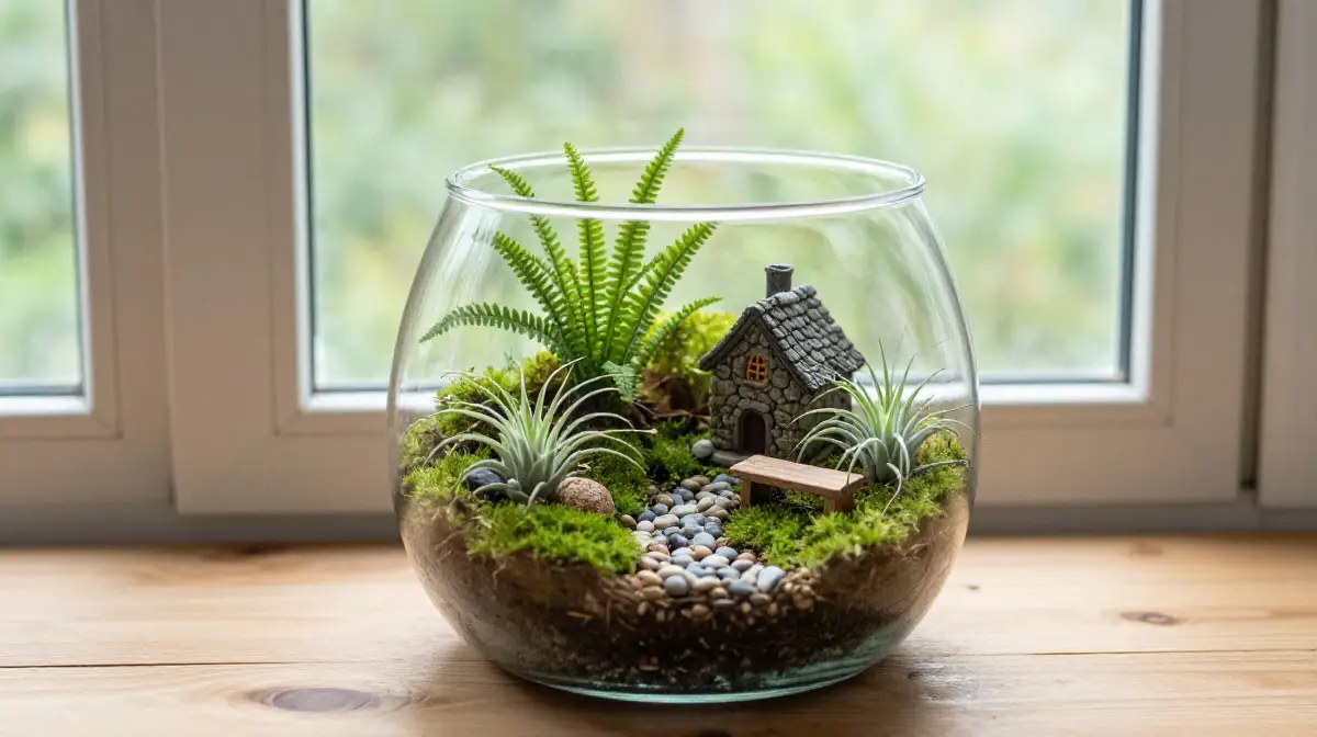 Create a Terrarium Fairy Garden Indoors