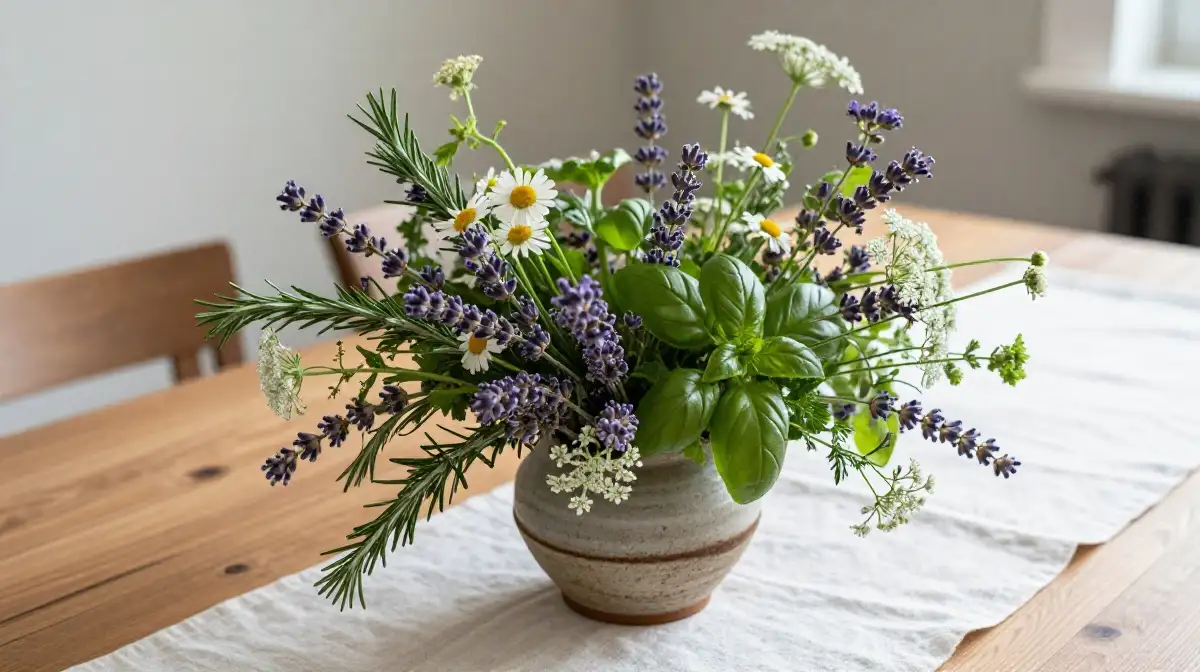 Create a Wildflower and Herb Arrangement