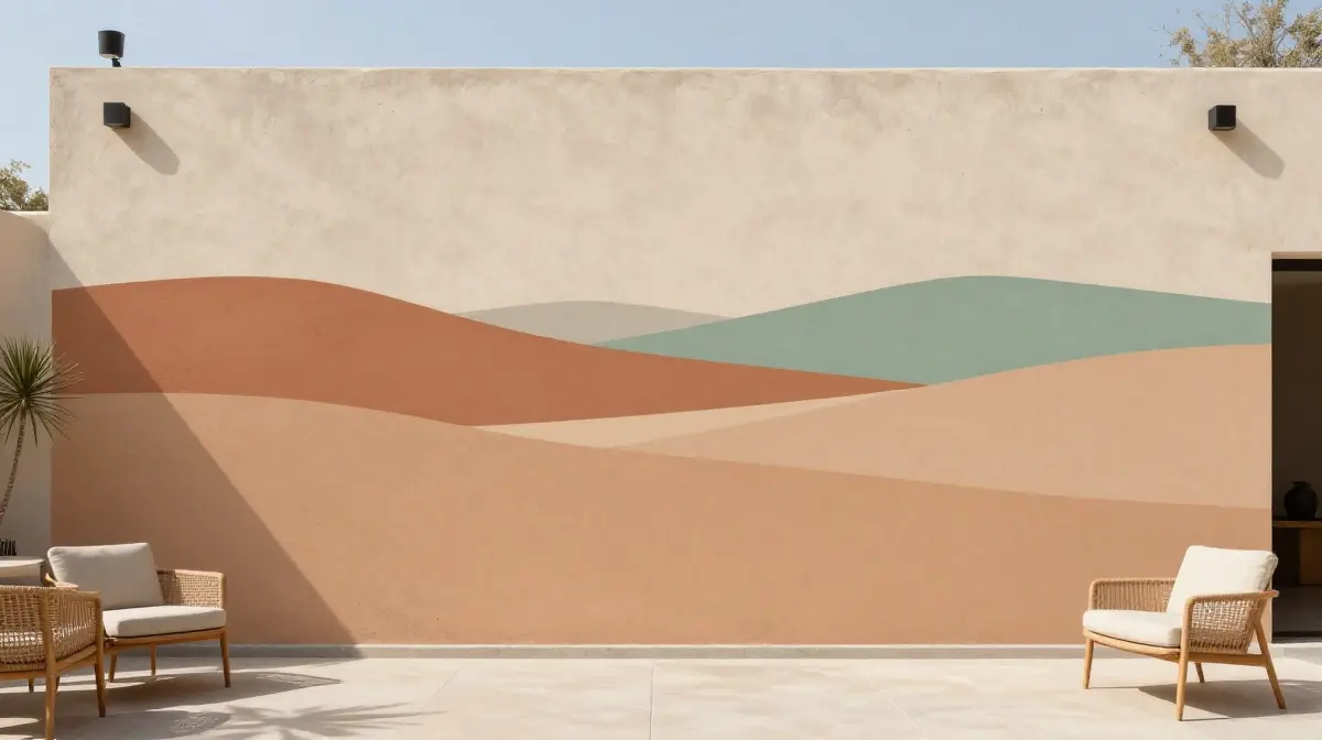 Desert and Earthy Landscape Mural