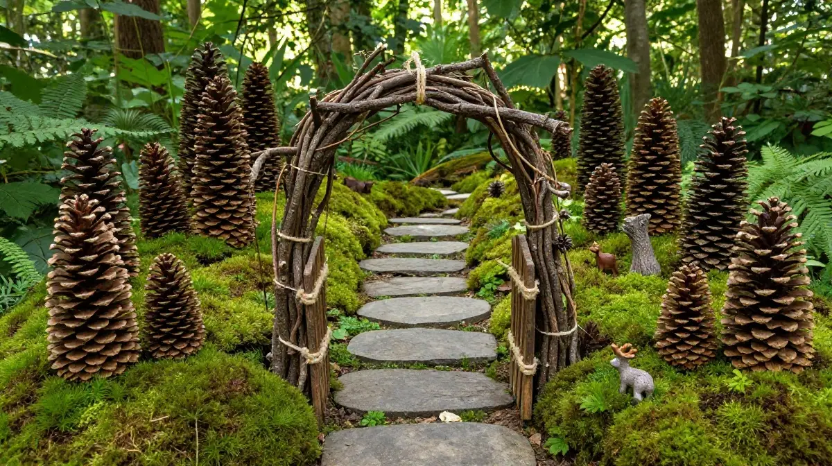 Design a Fairy gardan with Woodland Theme