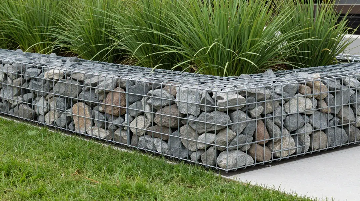 Gabion Stone Basket Edging