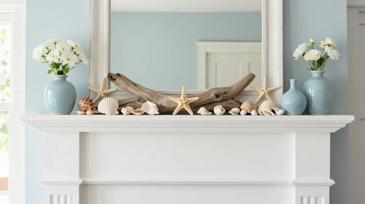 Go Coastal With Seashells and Driftwood