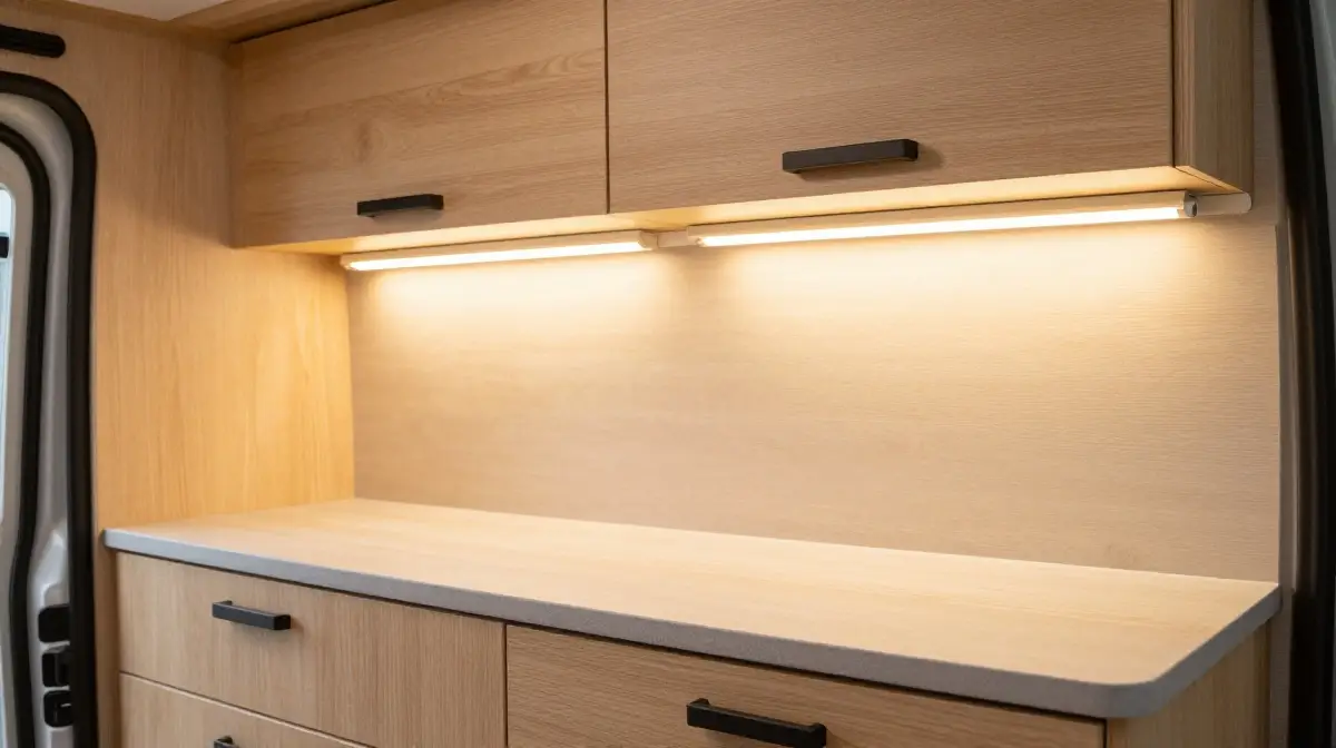 LED Strip Lighting Under Cabinets