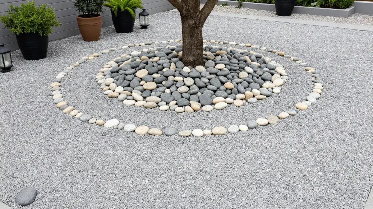 Lay Decorative Gravel or Pebbles