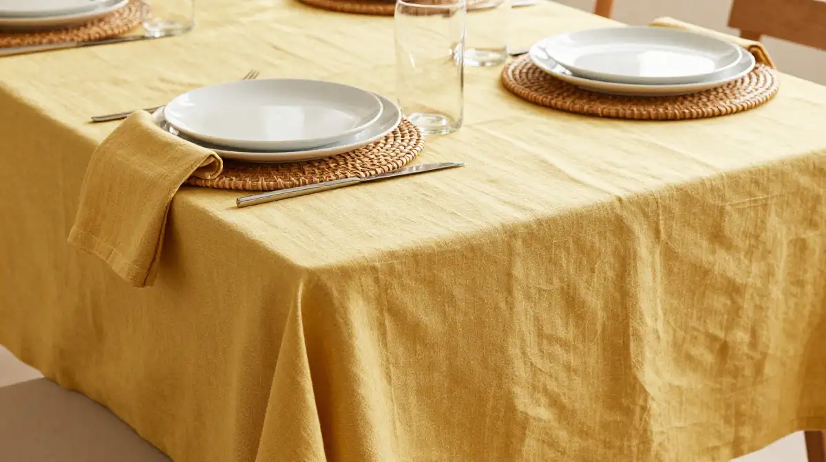 Lay Down a Linen Tablecloth