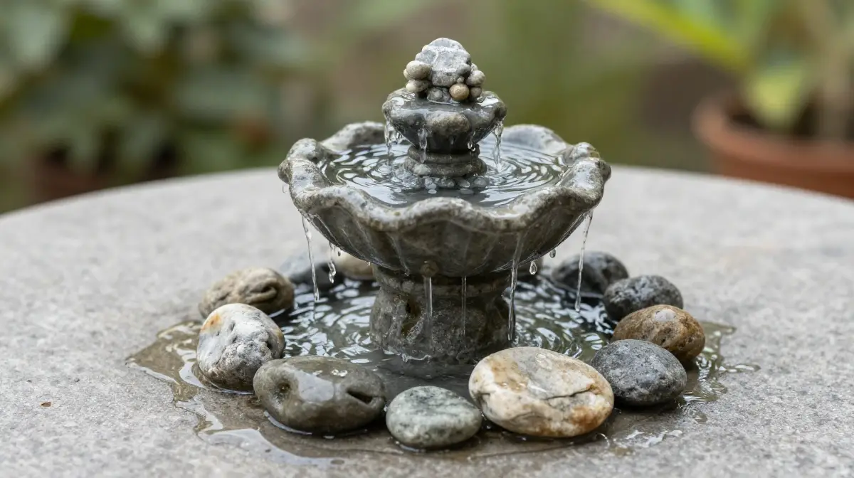 Mini Tabletop Garden Fountain