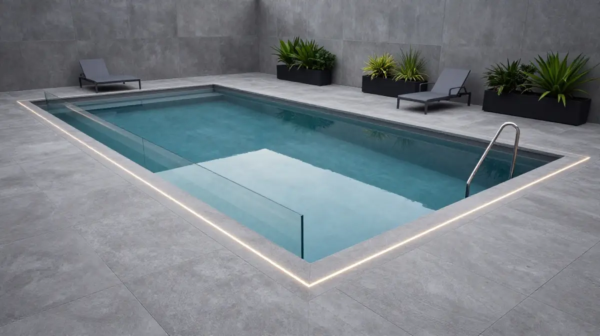 Modern Minimalist Pool Deck