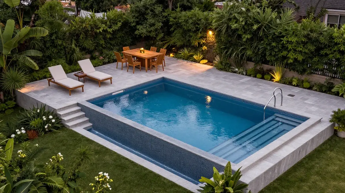 Multi-Level Pool Deck Design