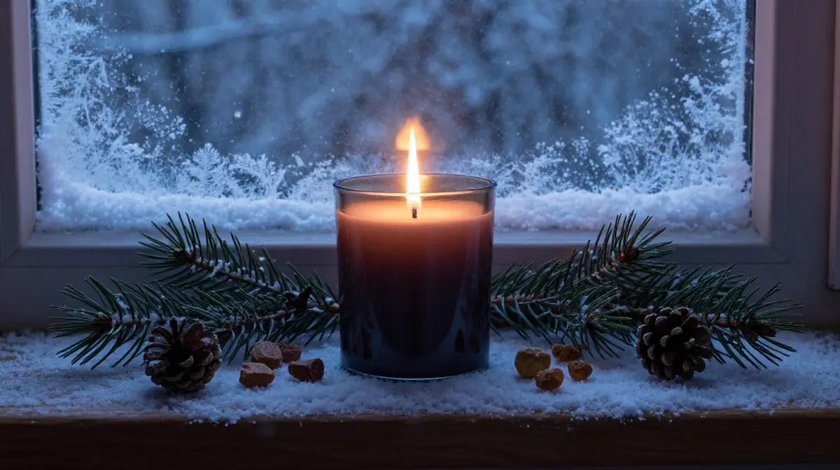 Pine and Frankincense Winter Candle