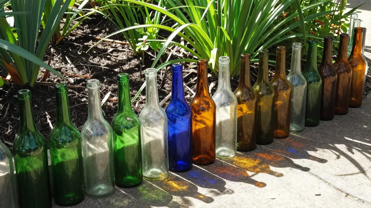 Recycled Glass Bottle Edging