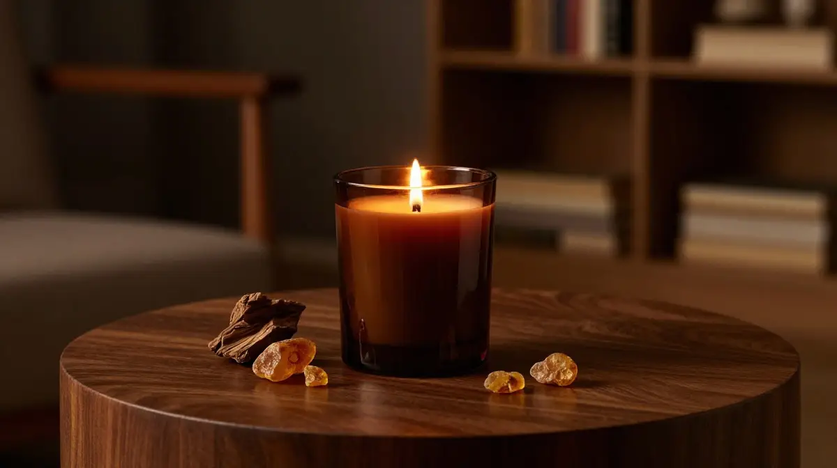 Sandalwood and Amber Evening Candle