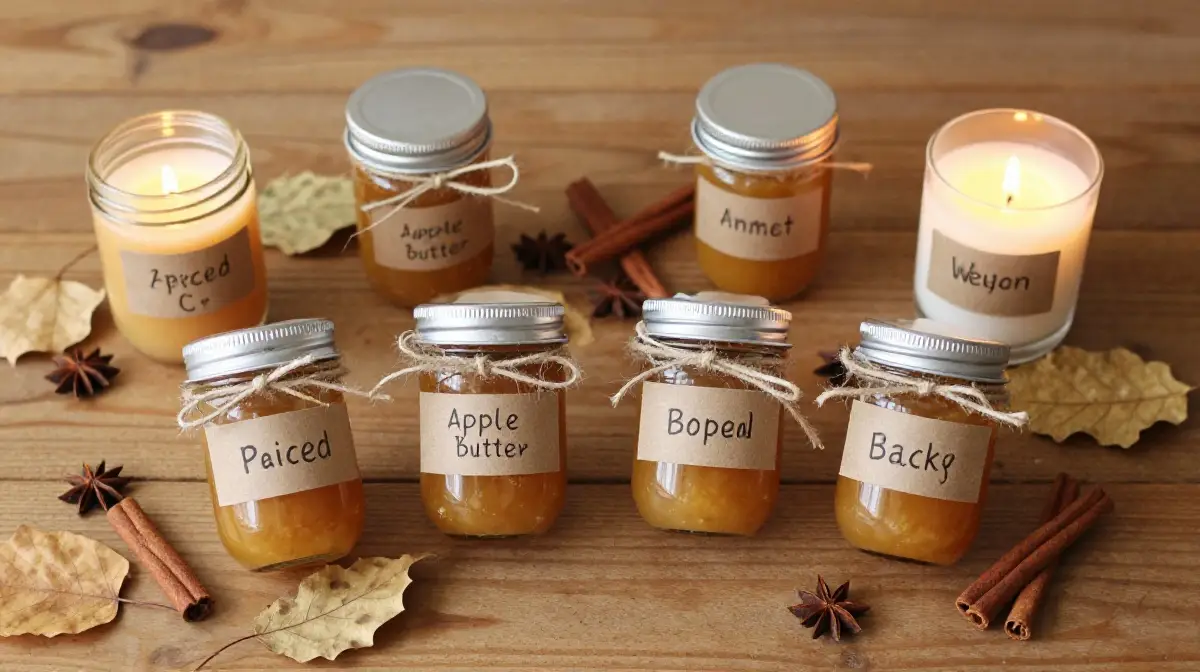  Spiced Candles or Apple Butter Jars