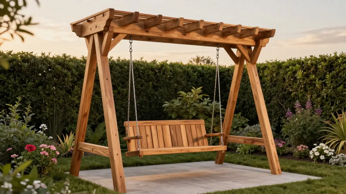 The Cedar Pergola Swing Set