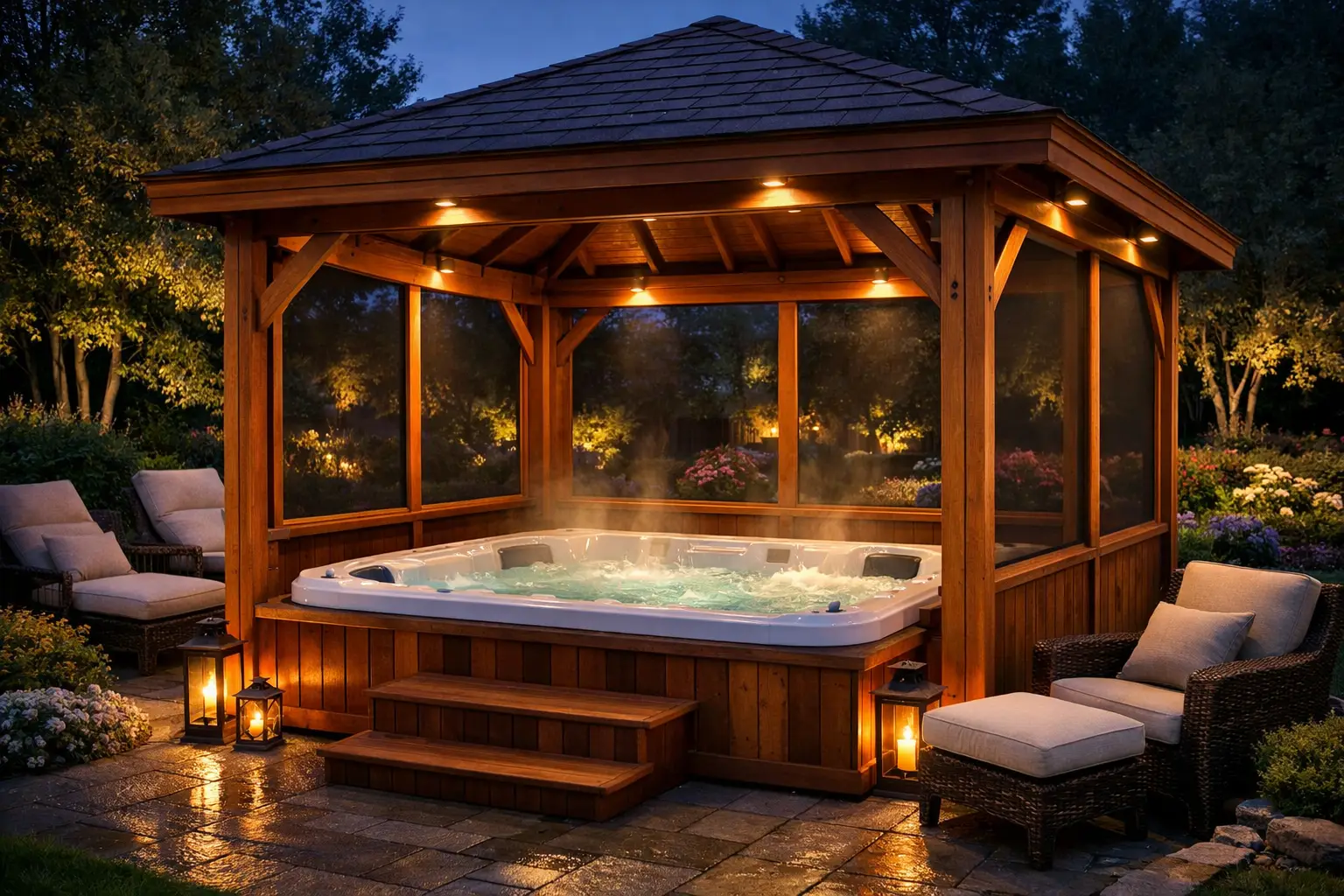 The Gazebo-Enclosed Spa 