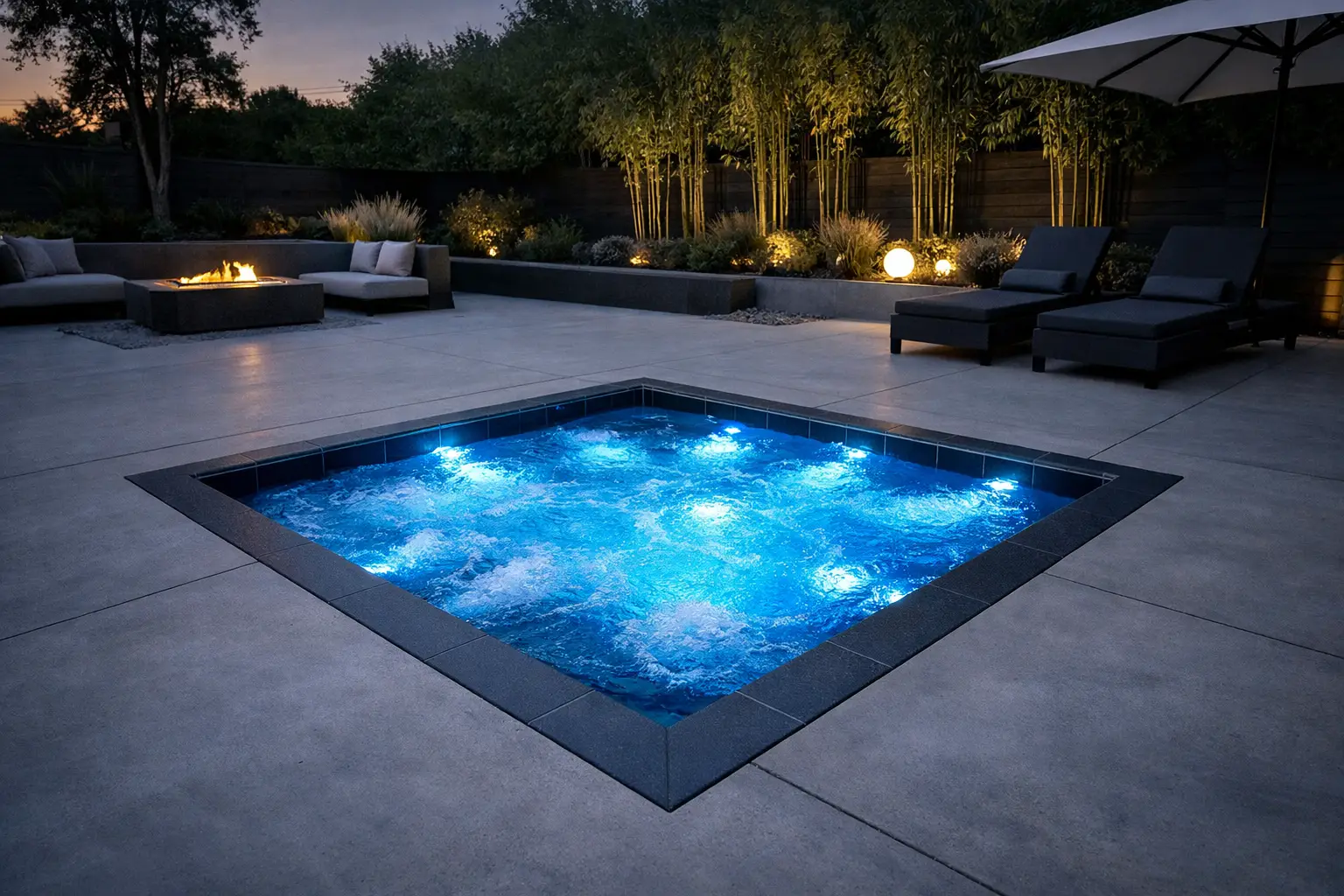 The In-Ground Sunken Jacuzzi