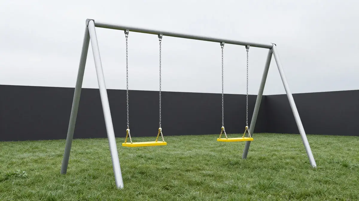 The Metal A-Frame Swing Set