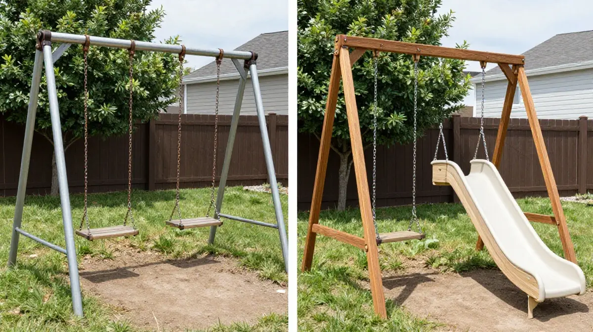 The Repurposed Swing Set Upgrade