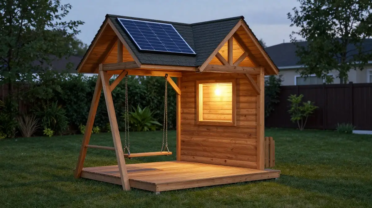 The Solar-Powered Clubhouse Swing Set
