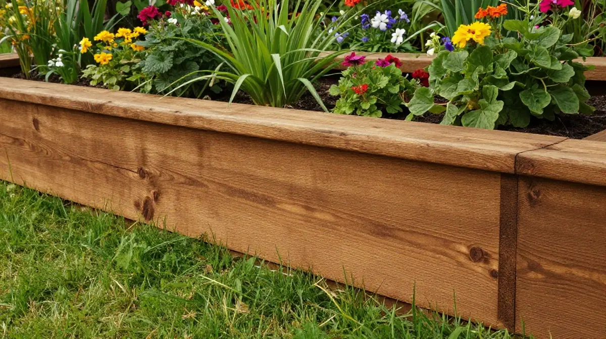 Timber Sleeper Edging
