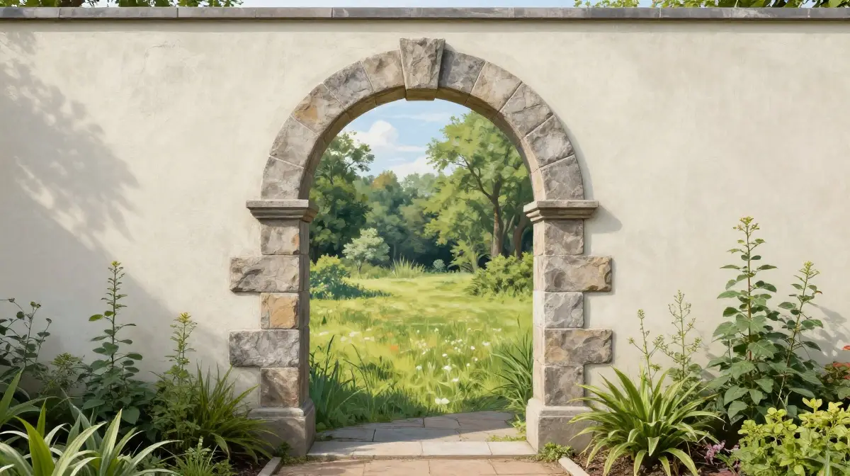 Trompe L'oeil Archway Mural