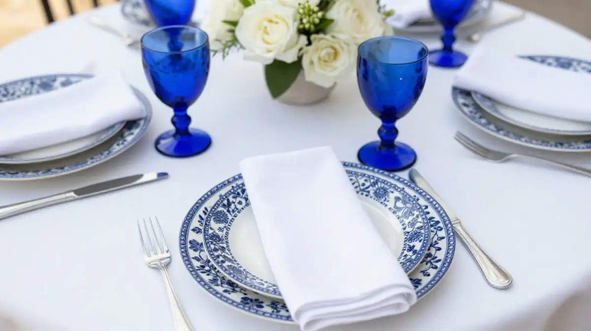 Try a Blue and White Color Story