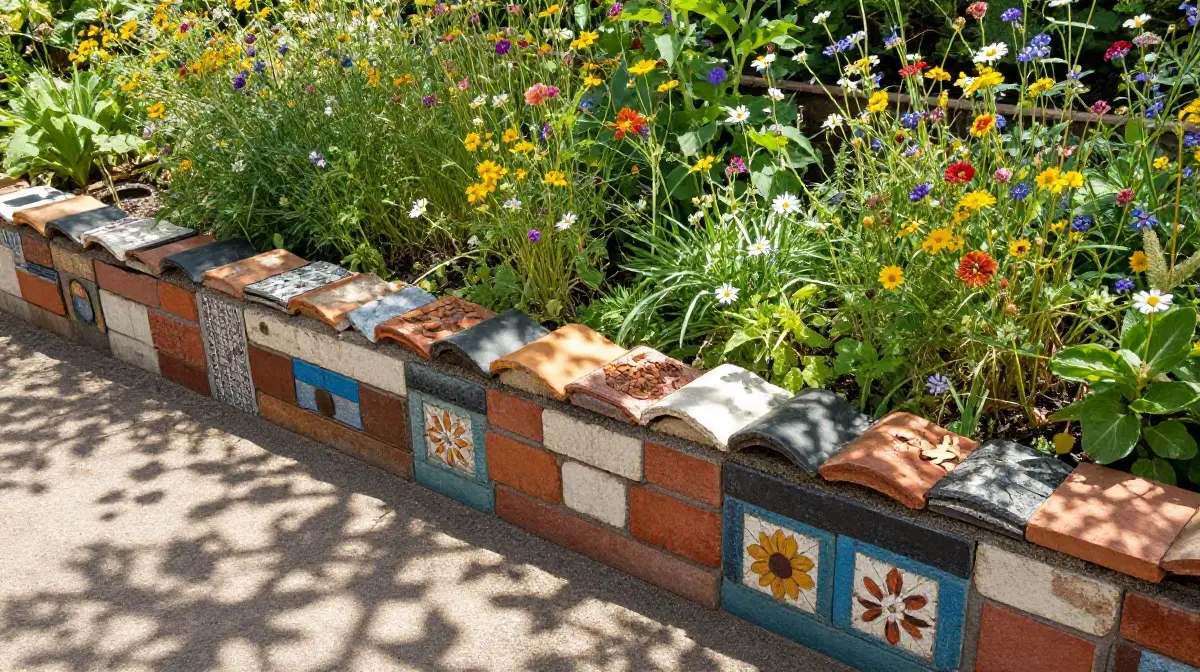 Upcycled Material Creative Edging