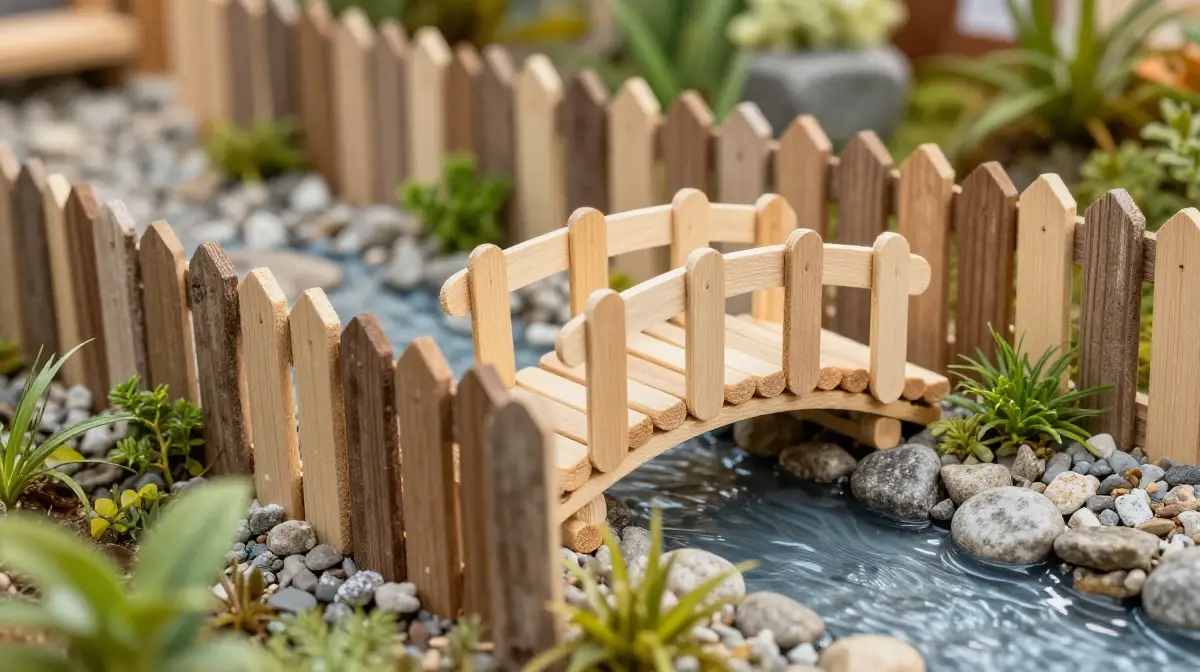 Use Popsicle Sticks for DIY Fences and Bridges