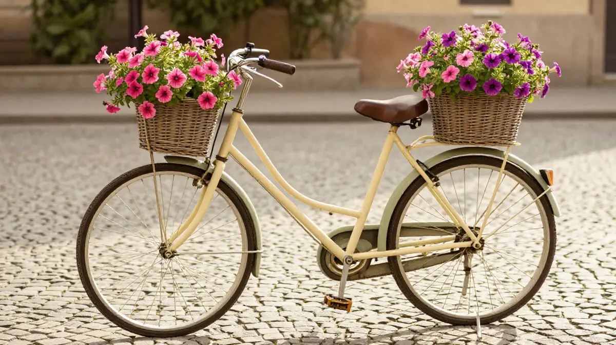 Vintage Bicycle Planter