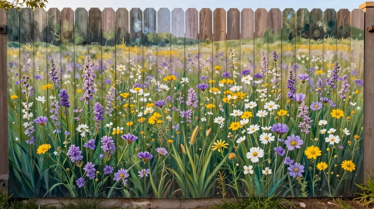 Wildflower Meadow Mural
