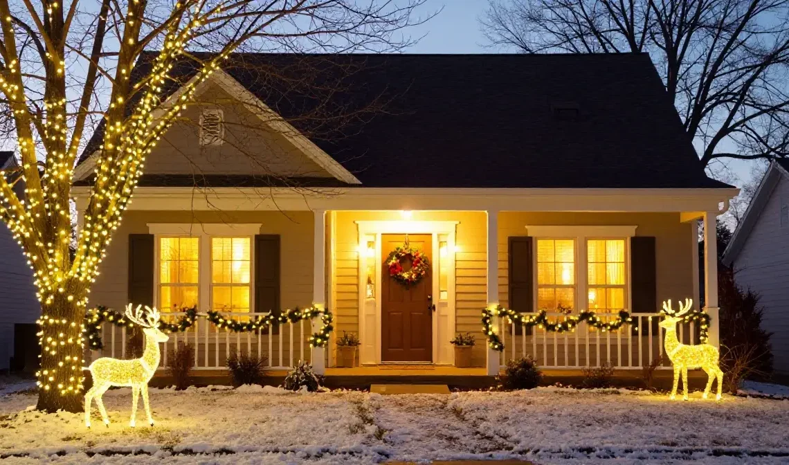 22 Cute Outdoor Christmas Decorations Ideas for Festive Homes
