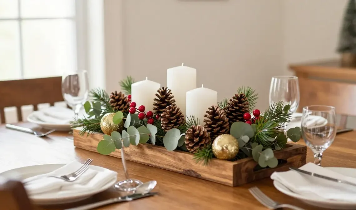 22 DIY Christmas Centerpieces Ideas for Beautiful Table Decor