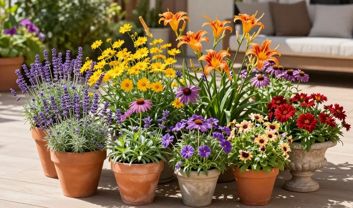 22 Full Sun Perennials Ideas for Container Gardens