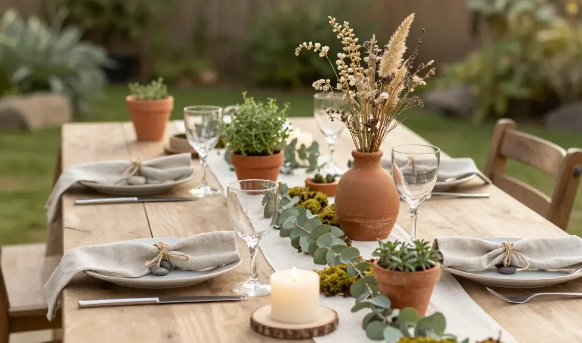 22 Nature Infused Table Decor Ideas for Organic Elegant Setup