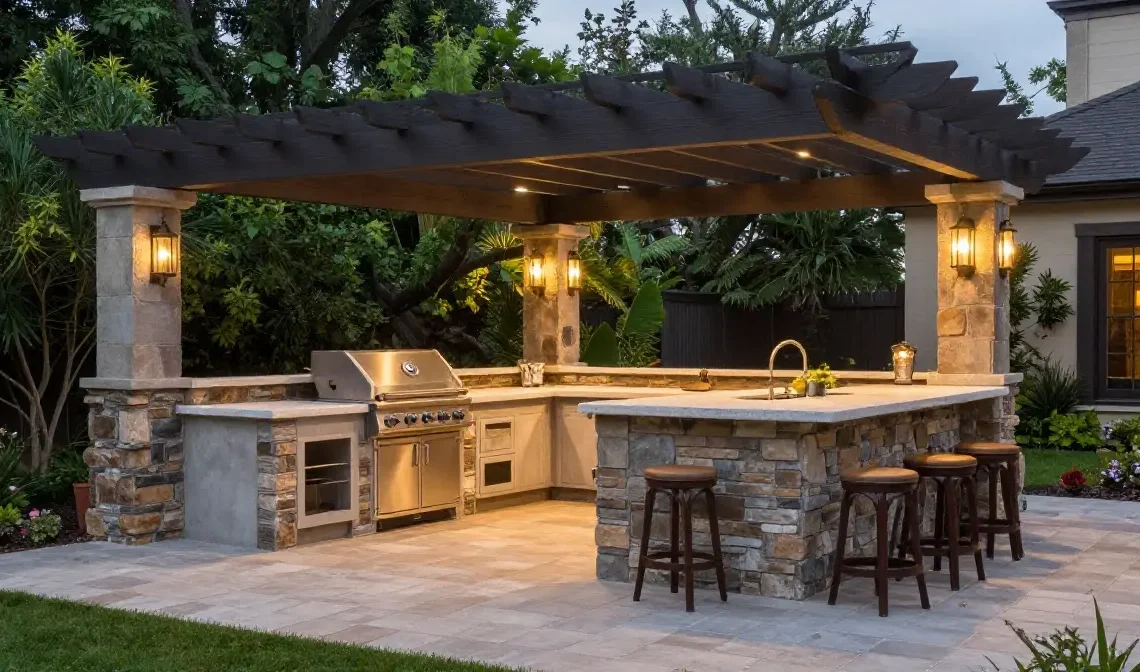 22 Outdoor Kitchen Layout Ideas for Stylish Backyard Living