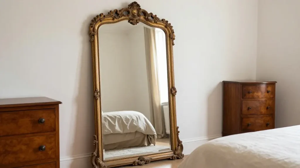 A Vintage Mirror to Reflect Light and Add Depth