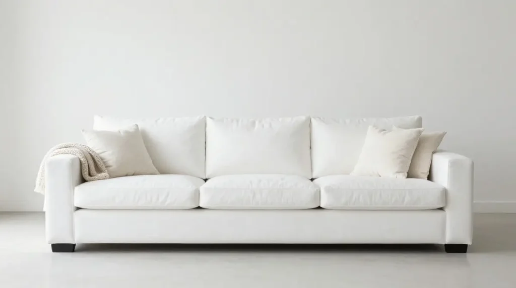 A White Sectional Sofa as the Focal Point