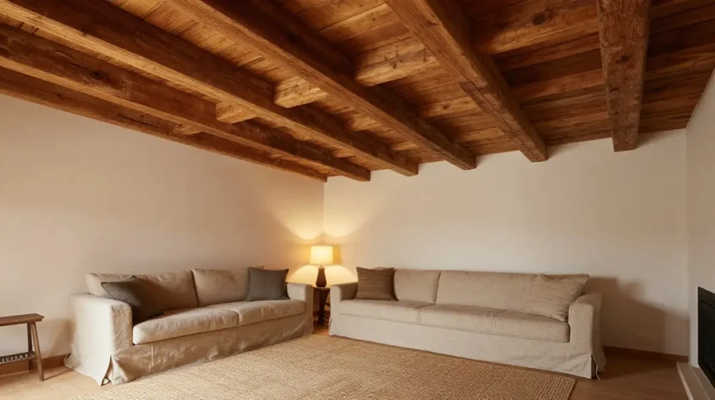 Add Exposed Beam Ceilings for Architectural Character