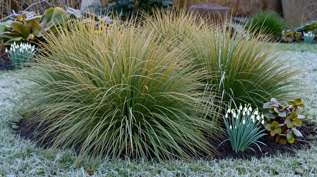Add Winter Structure with Evergreen Grass Varieties