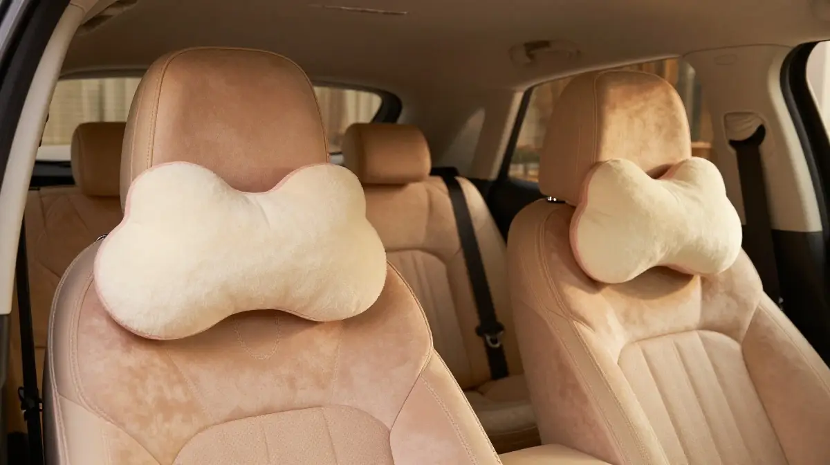 Add a Cozy Neck Pillow or Headrest Cushion