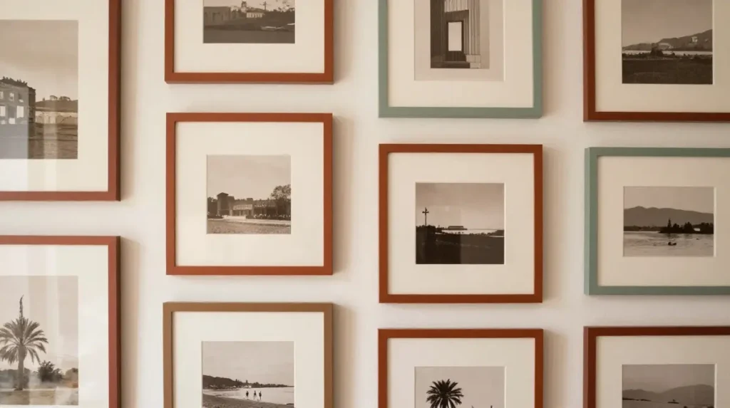 Add a Mirror to Break Up an All-Art Wall