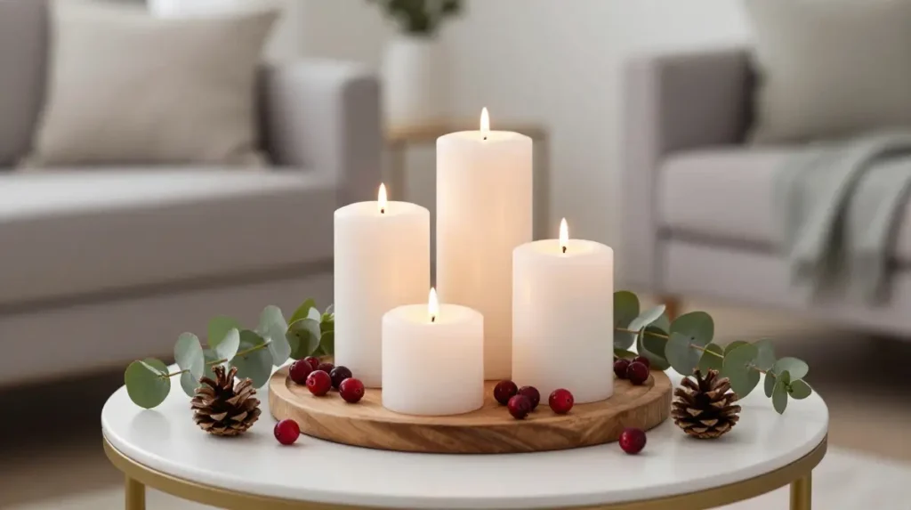 Arrange Christmas Candles for Atmosphere