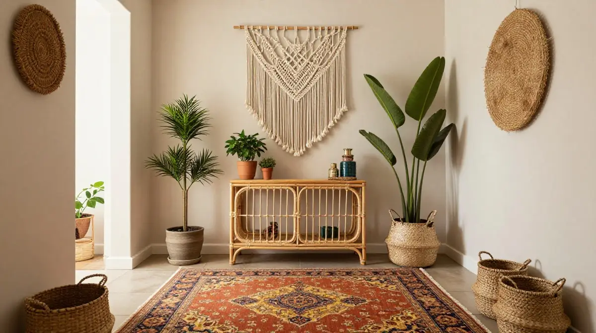 Bohemian and Eclectic Entryway Vibes