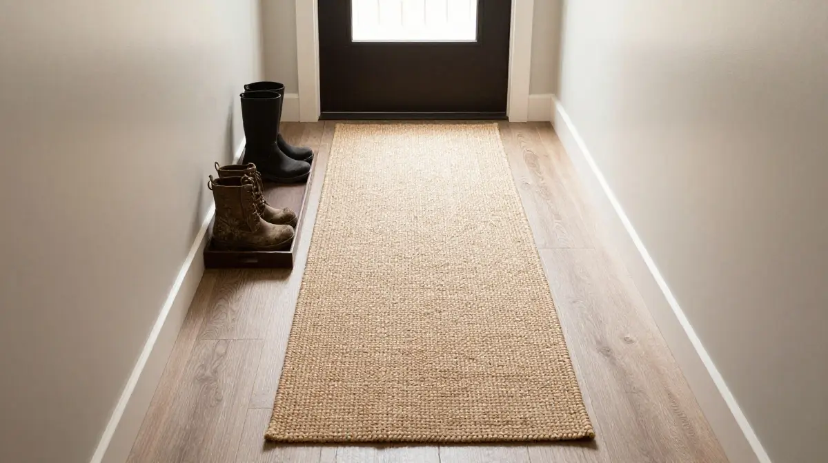 Boot Tray and Rug Runner for a Practical Welcome