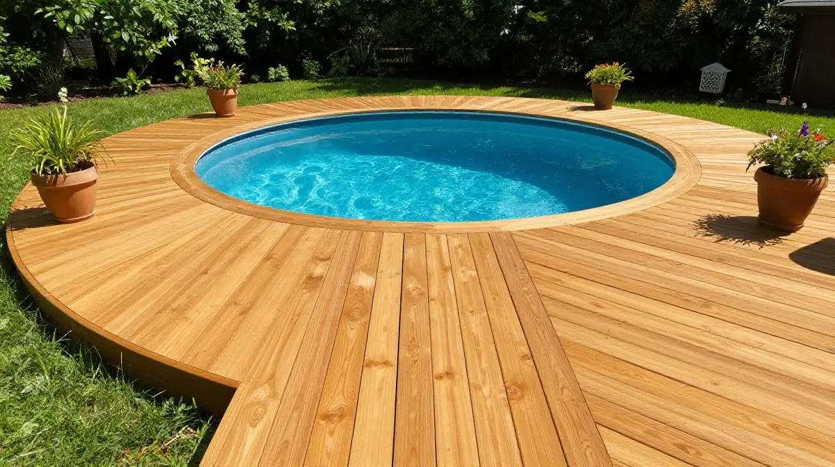 Cedar Wraparound Deck for Natural Beauty